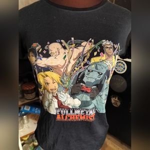 NWOT Hot Topic Full Metal Alchemist Character Menagerie Extra Soft Tee